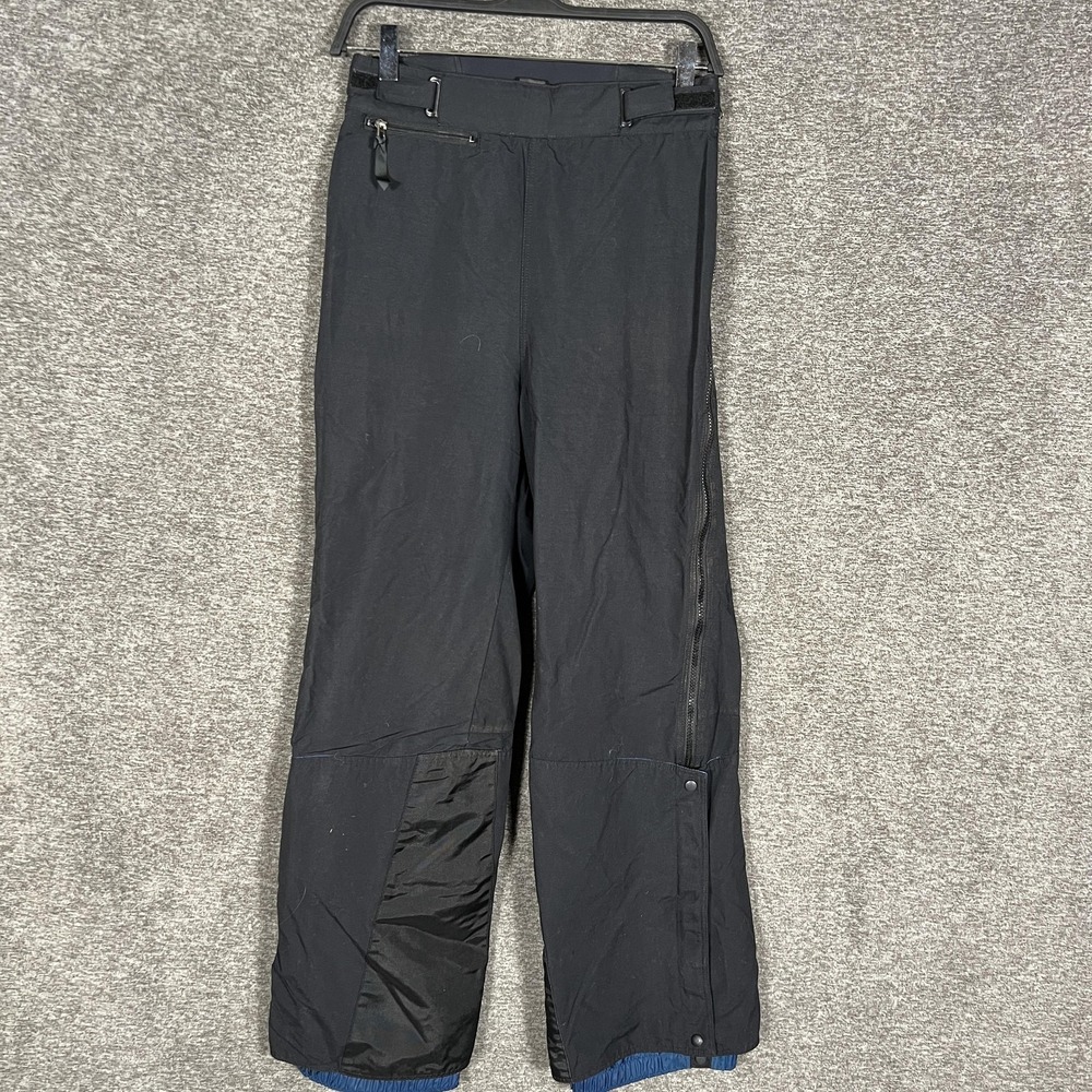 Patagonia Snow Alpine Pant Women 10 Black Nylon Lined Adjustable Waist Snowboard
